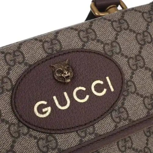 古驰双面虎头单肩包