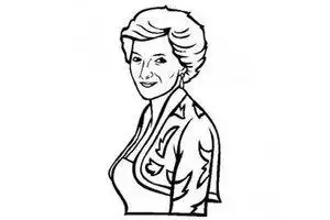 历史人物图片吉卜林简笔画画像