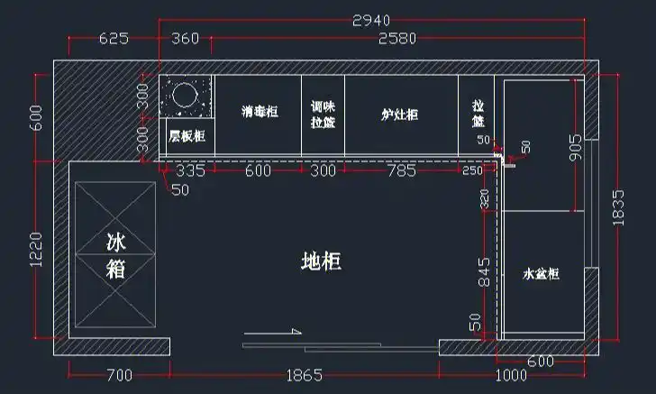 定制橱柜深化图纸