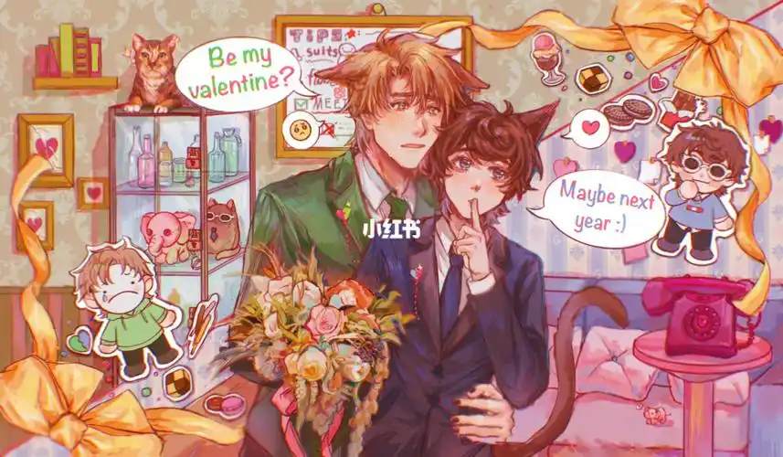 是情人节的名场面#画画  #mcyt  #插画  #dream  #georgenotfound