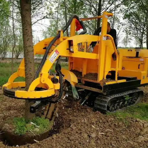 三普挖树机苗圃挖树机器移树机园林局机械挖树队的起树机