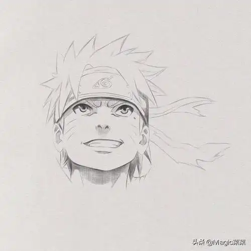 火影忍者马克笔手绘教程(教你用铅笔手绘一张火影忍者鸣人)