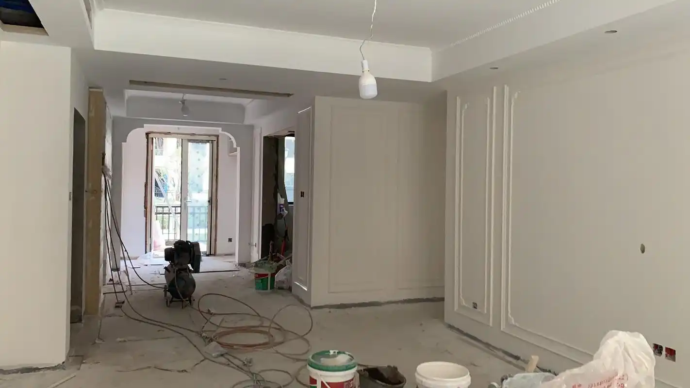 全屋乳胶漆→立邦珍珠白 装修前就一直在看,米色的墙漆 由于立邦的奶