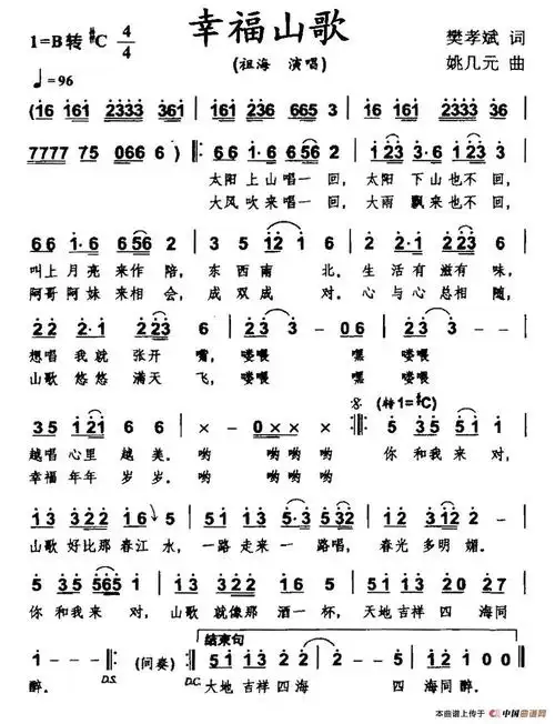 幸福山歌提示按f11切换浏览器全屏模式