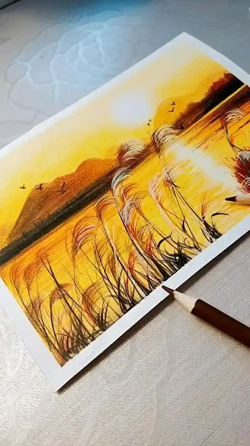 彩铅也能画风景