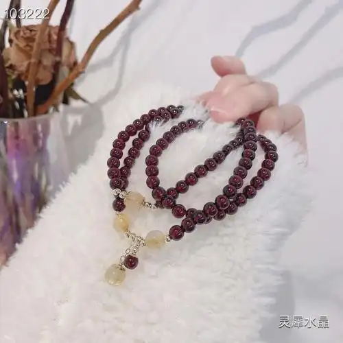 78莫桑比克收藏级别石榴石三圈