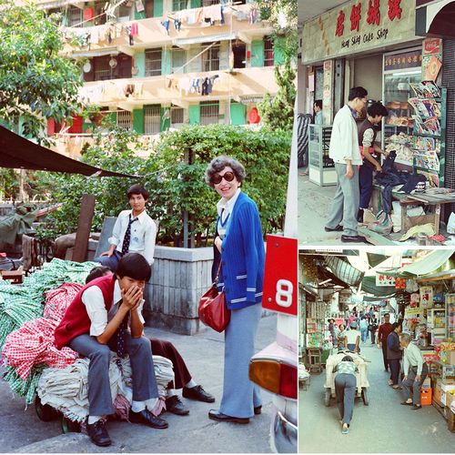 上世纪改革开放时期中国香港地区社会生活人物街道老摄影老照片