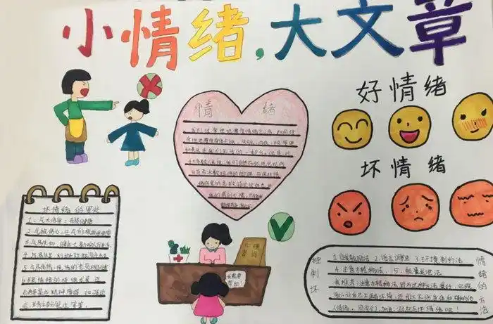 小情绪大文章手抄报