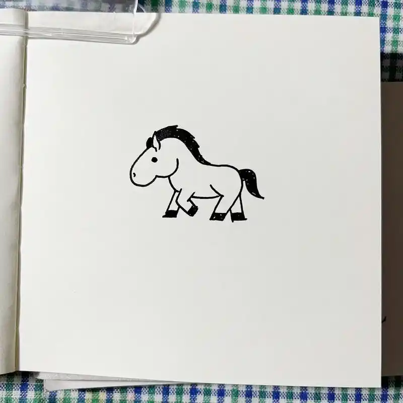 小马 步骤.#简笔画 #马 - 抖音