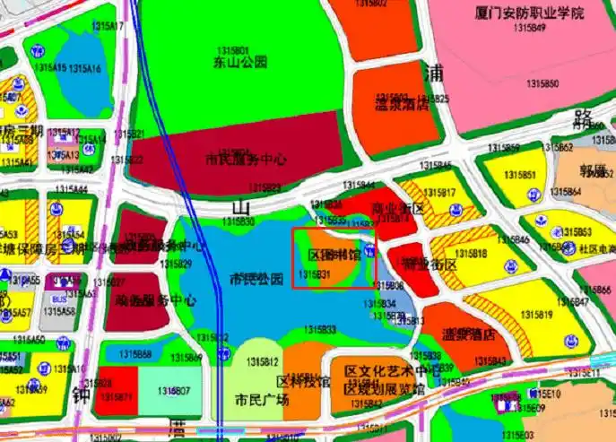 另外,在早期的翔安南部新城控规中,区图书馆也是规划在此处.