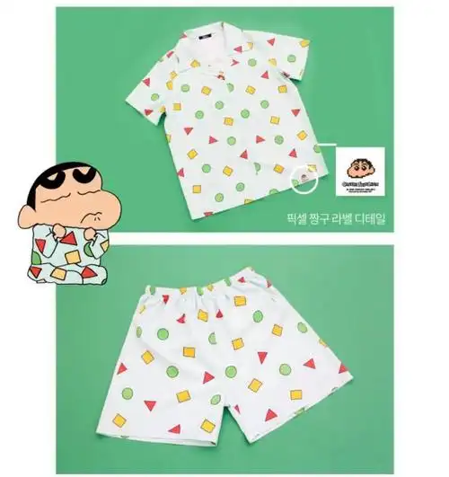 系大人都啱着嘅蜡笔小新睡衣呀!