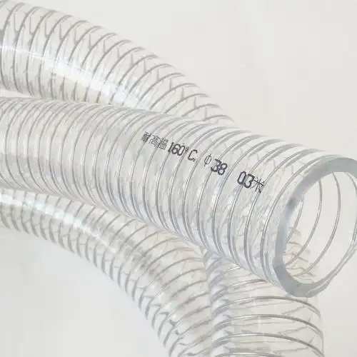 5钢丝软管 颗粒管 高透明塑料上料 内衬钢丝管