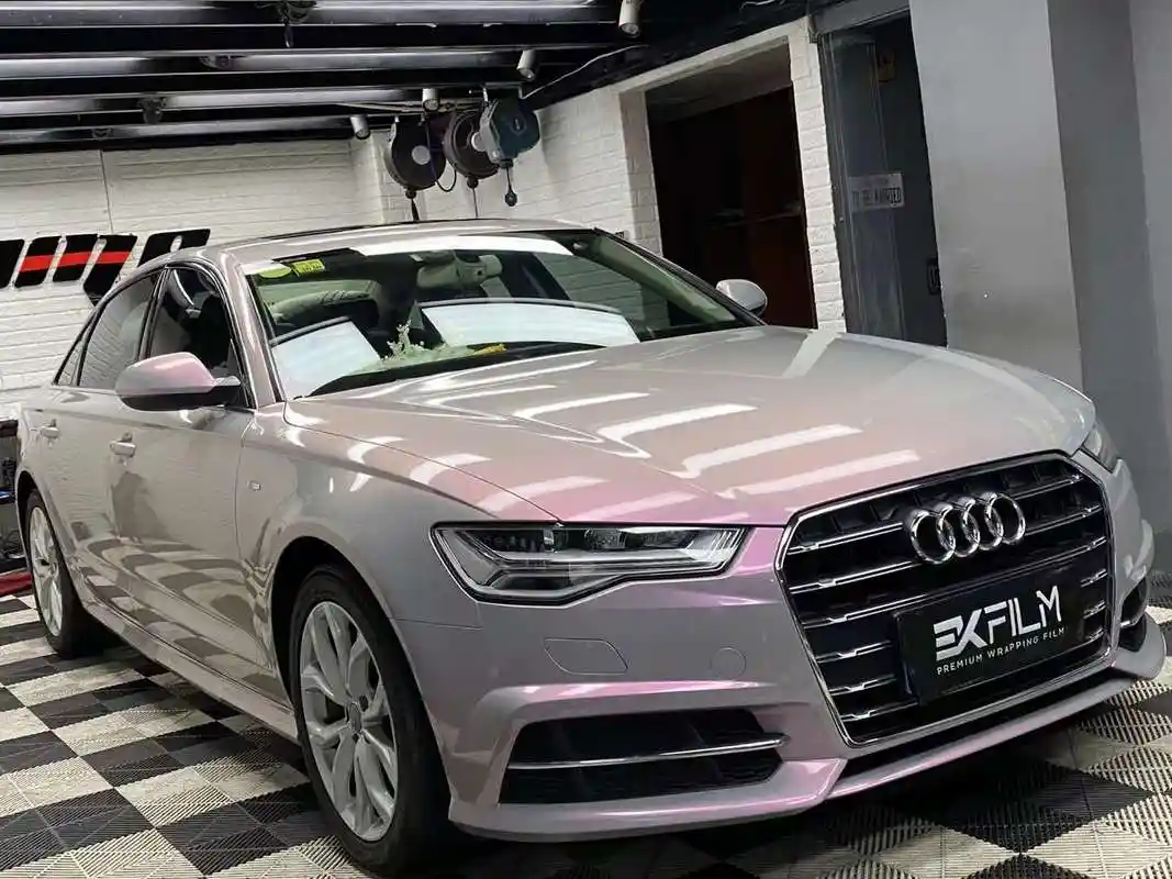 你想要的梦幻火山灰ekfilm改色膜奥迪a6l案例