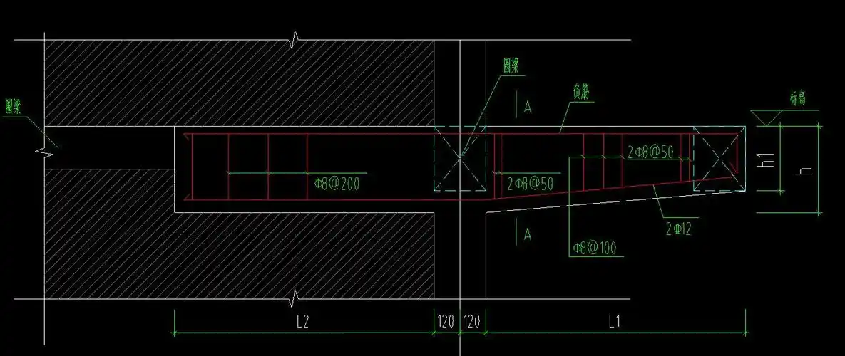 请问各位大神砖混结构中这种阳台梁怎么画