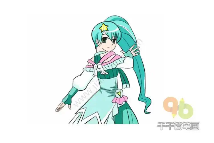 巴啦啦小魔仙之雅雅公主简笔画