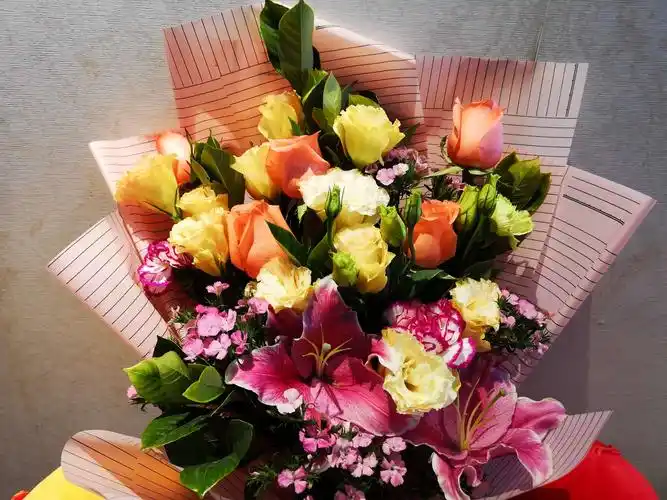 新年收到的第一束鲜花