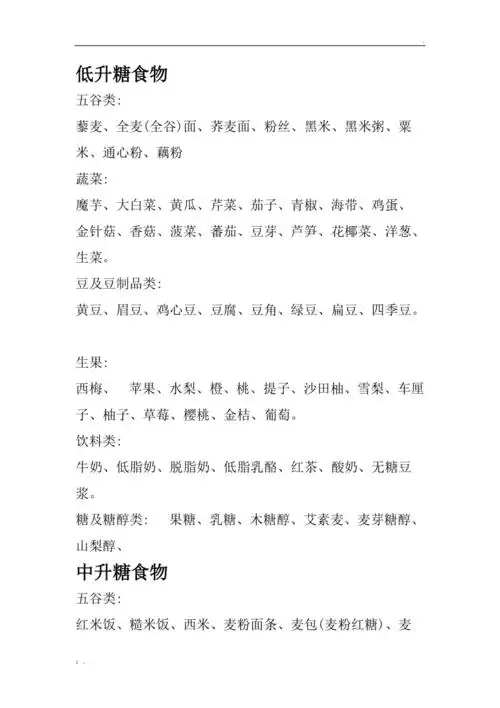 低升糖食物2