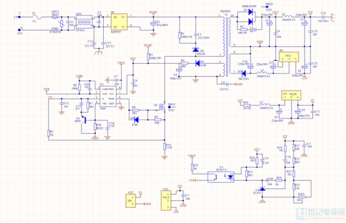 12v  5v多路输出电源