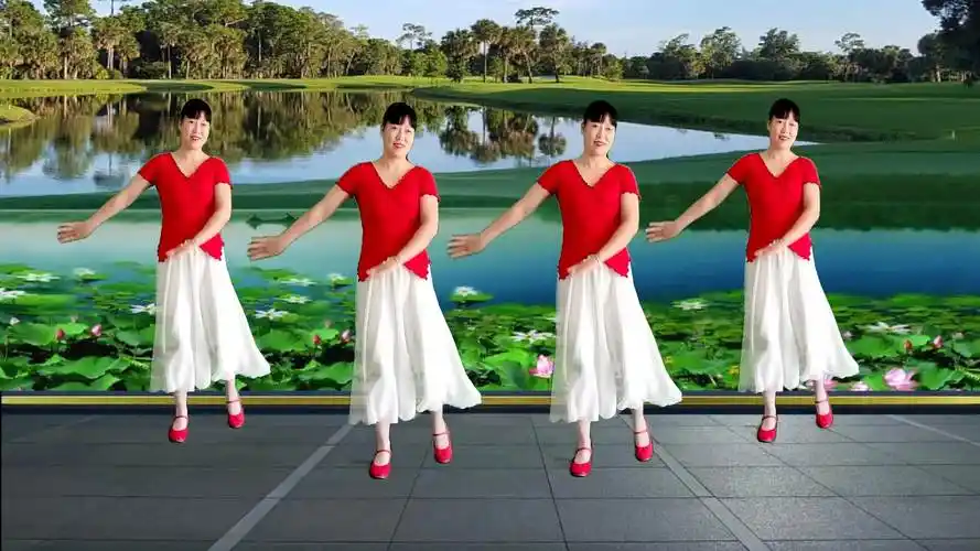 优美旋律广场舞《荷塘月色》优美32步,既简单又好看附教学