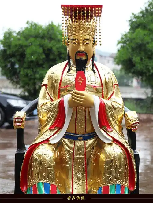 寺庙开光玉帝王母佛像神像玉皇大帝王母娘娘树脂1米3玉皇大帝神像