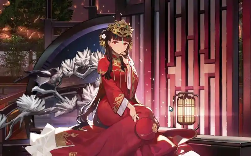 活动作品碧蓝航线逸仙婚纱凤冠霞帔这才是中国船的真牌面还有中文誓约