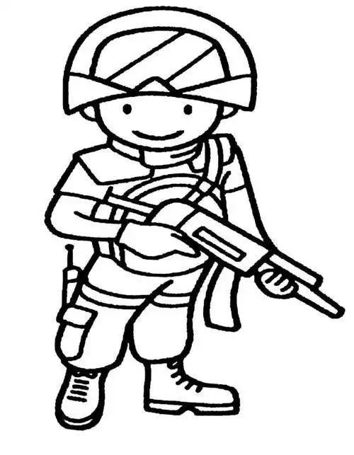 第3页中国海陆空军卡通画简笔画陆军海军空军简笔画怎么画海陆空三军