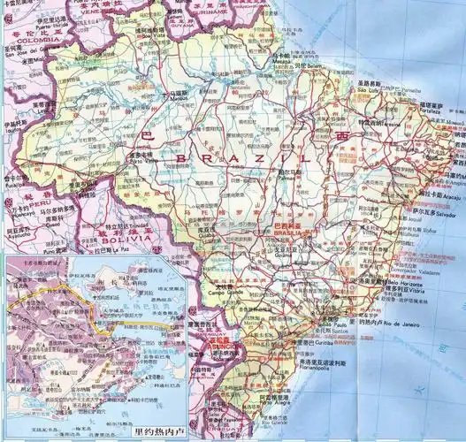 气候分布图 13 2014-03-30 巴西 首都是……,代号为……,最大城市是