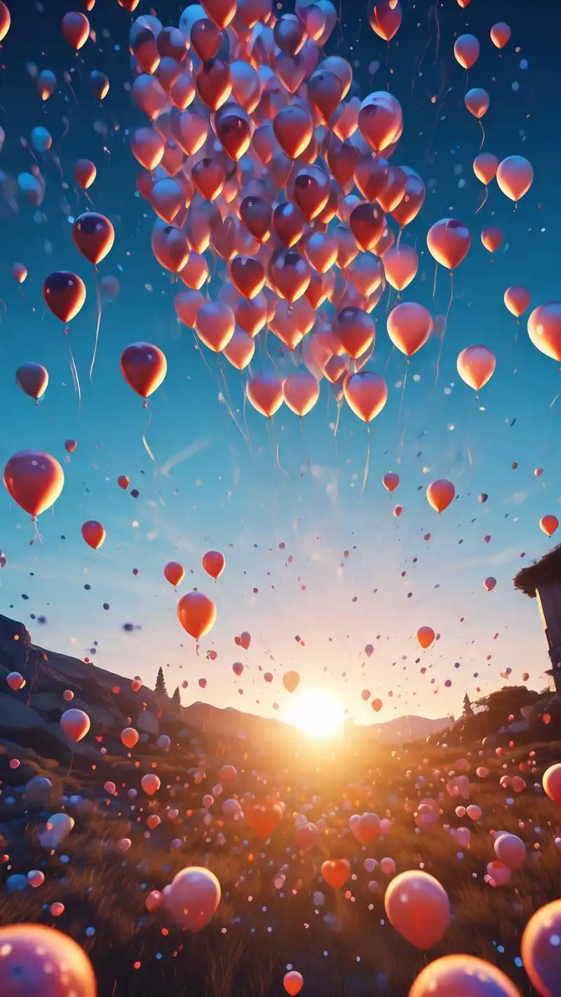 94告白气球壁纸,浪漫满屏7815