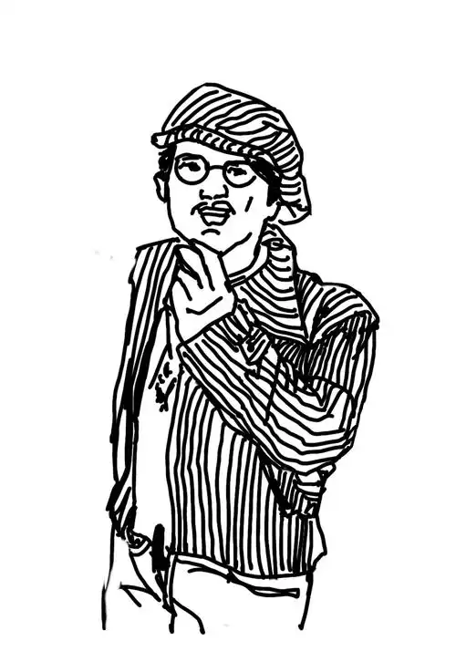 德普q简笔画德普q简笔画人物简笔画著名演员约翰尼德普简笔画图片德普