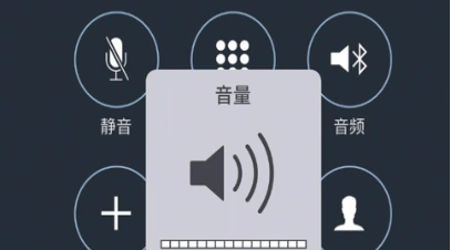 音量加减键,调整到适合的声音大小,此时屏幕上也会出现音量调节的图标