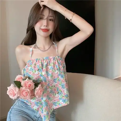 小清新女装韩版吊带