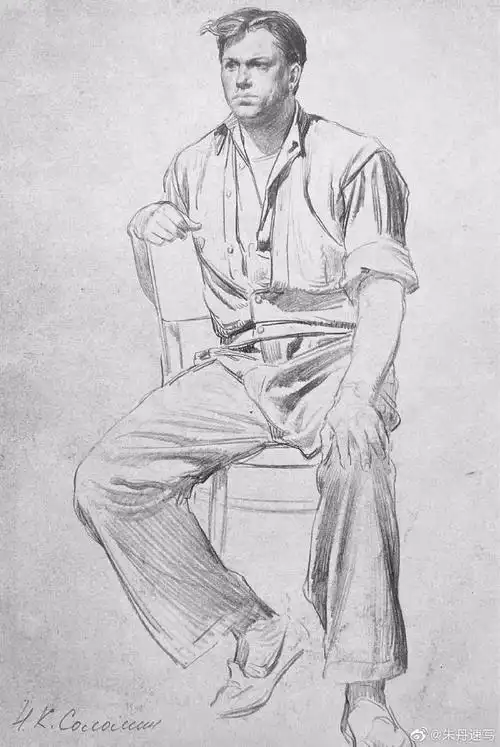 大师作品欣赏来啦~索罗明写生作品美术生人物速写参考学习资料#美术生