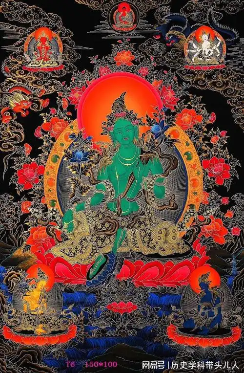 绿度母精美唐卡集锦高清下