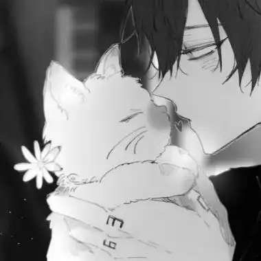 动漫男主头像黑白高清帅气图片