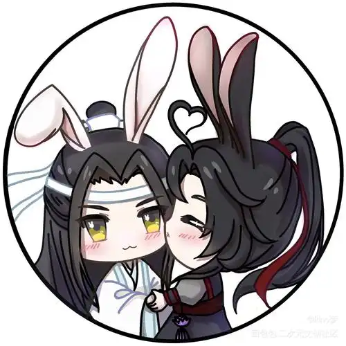 魏无羡1031生日快乐#_魔道祖师忘羡蓝忘机魏无羡q版绘画作品