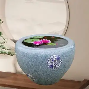 大鱼缸专用养鱼缸锦鲤乌龟缸金鱼缸陶瓷水缸室外庭院睡莲缸荷花盆