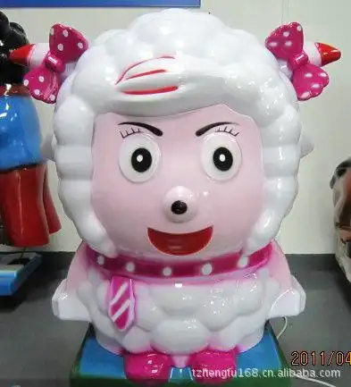 供应彩色飞机摇摇车 彩色海绵宝宝摇摆机 玩具摇摆机图片_29