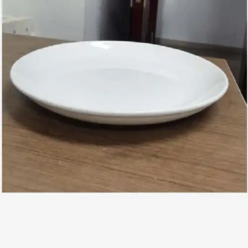 陶瓷餐盘商用圆形火锅菜盘白色陶瓷圆盘大汤盘摆盘14寸约35cmjfdz