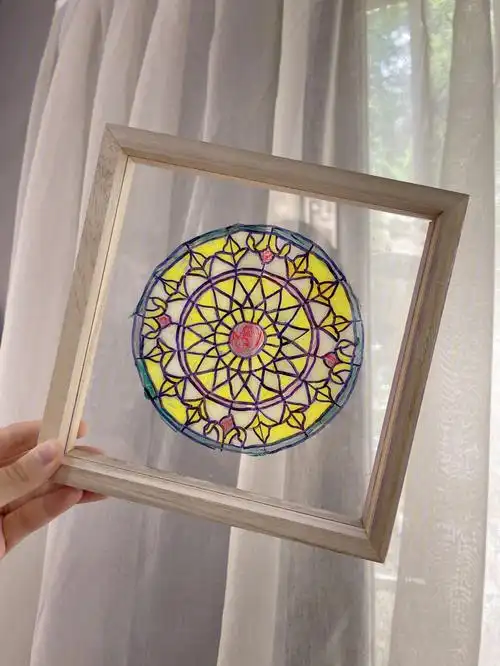 深受学员喜爱的玻璃画