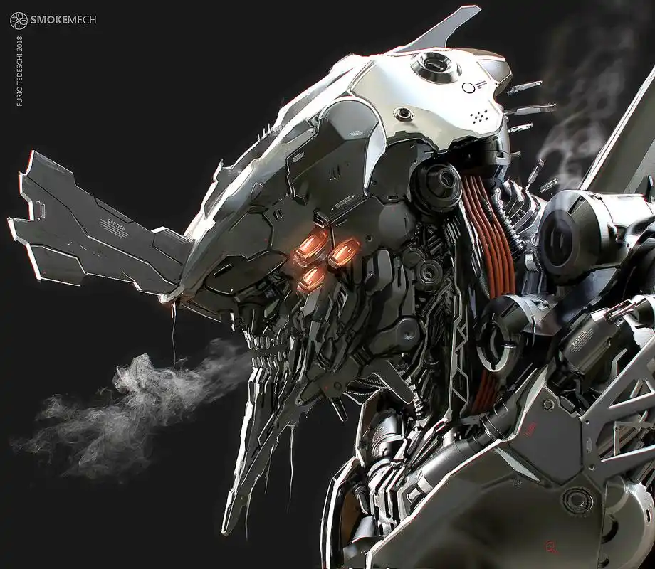 科幻机械迷们肯定喜欢这组插图作品!南非插画师概念设计作品欣赏