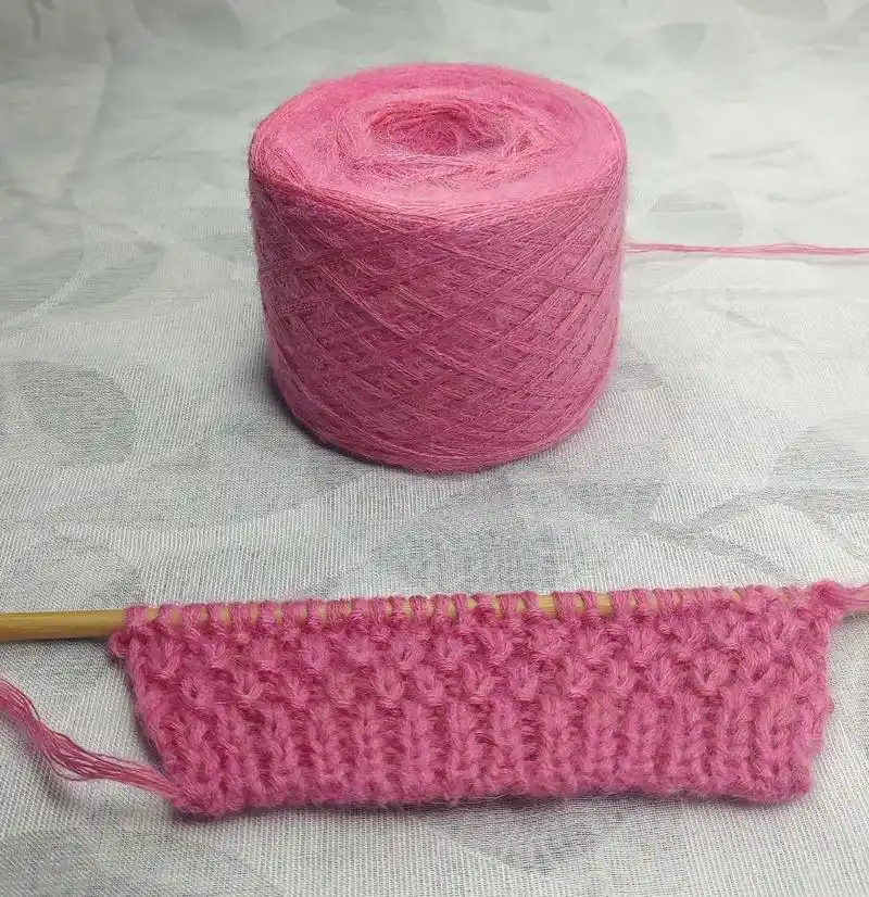 桂花针#我们一起织毛衣 #手工毛线编织  - 抖音