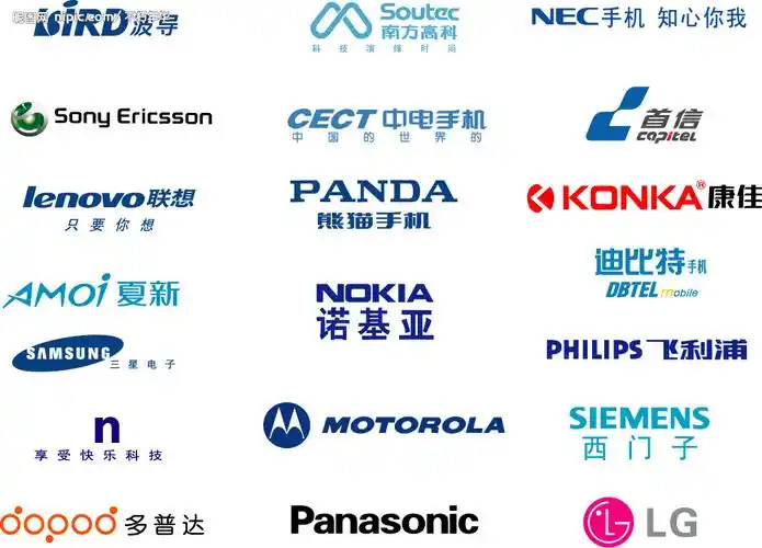 知名手机品牌标志矢量图__企业logo标志_标志图标_矢量图库_昵图网