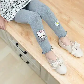 索菲熊女孩打底裤儿童小女孩子中大童紧身裤小学生外穿弹力休闲长裤子