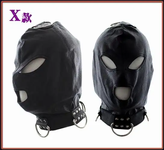 乐乐窝lelewo情趣窒息面罩屠夫面具皮革头套成人用品男女用sm道具调教