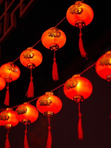 过年小红灯笼挂饰春节阳台装饰