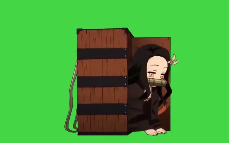 pr动漫绿幕素材鬼灭之刃绿幕素材无水印1080p绿幕素材pr超级键抠像