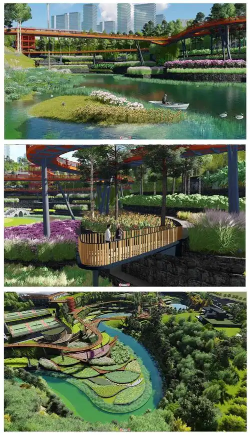 湿地公园设计模型