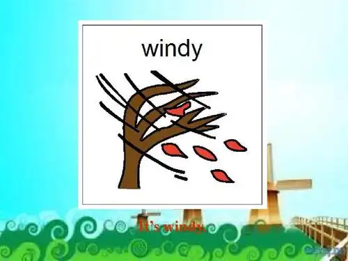 its windy.
