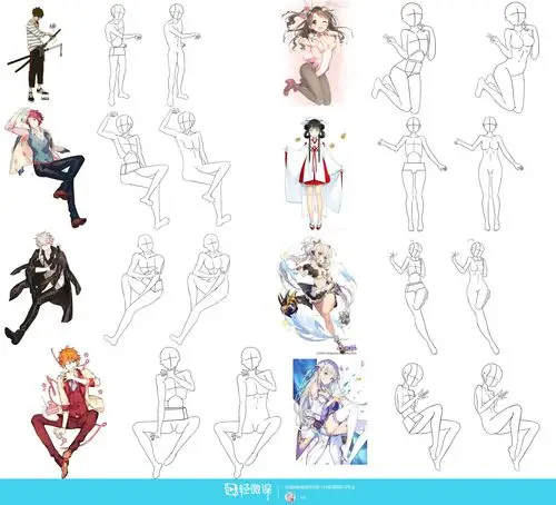 日系人体比例练习-动漫人物入门训练