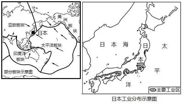 读日本工业分布示意图,回答问题.